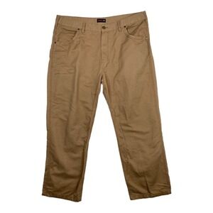 Wolverine Men's Brown Canvas Work Pants Regular Fit 100% Cotton Size 40x30